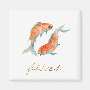 Aimant Poissons de Poissons d'aquarelle