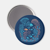 Aimant Poissons Et Corail Reef Art (Recto/Verso)