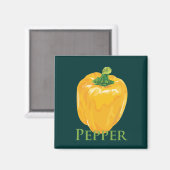 Aimant Poivre jaune (Recto/Verso)