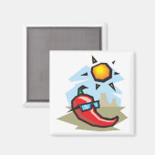 Aimant poivron chilli relax (Recto/Verso)