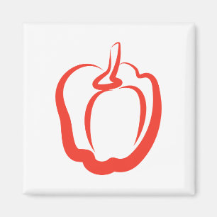 Aimant Poivron rouge