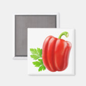 Aimant Poivron rouge (Recto/Verso)
