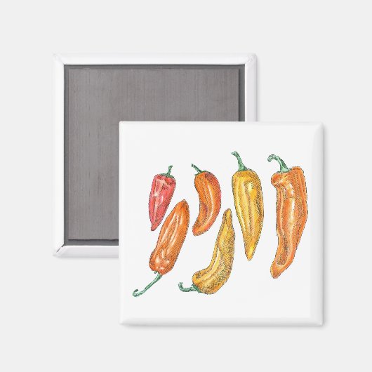 Aimant Poivrons doux (Recto/Verso)