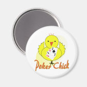 Aimant Poker Chick (Recto/Verso)