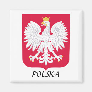 Aimant Poland "Polska" Coat of Arms