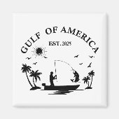 Aimant Pôle de pêche du golfe d'Amérique patriotique amér (Devant)