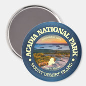 Aimant Pôle Nord Acadien (Cadillac Mtn) (Recto/Verso)