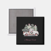 Aimant Pôle Nord Arbre de Noël Ferme toujours Fraîches No (Recto/Verso)