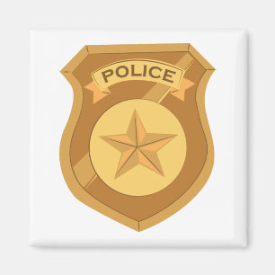 Aimant Police Badge