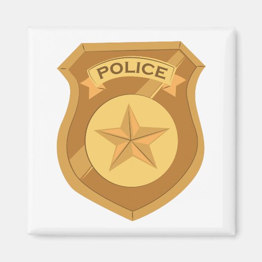 Aimant Police Badge (Devant)