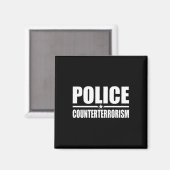 Aimant Police Contre-terrorisme Costume d'application de (Recto/Verso)