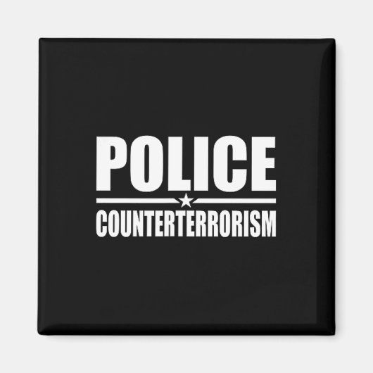 Aimant Police Contre-terrorisme Costume d'application de (Devant)