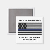 Aimant Police de la ligne bleue mince (Recto/Verso)