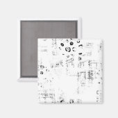 Aimant police, musique, monochrome, cercle, motif, monoch (Recto/Verso)