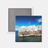 Aimant Polignano a Mare maisons sur une falaise dans les  (Recto/Verso)