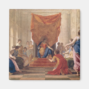 Aimant Poliphilus se mettant à genoux avant la Reine