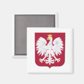 Aimant Polish Eagle Red Shield (Recto/Verso)