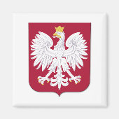 Aimant Polish Eagle Red Shield (Devant)