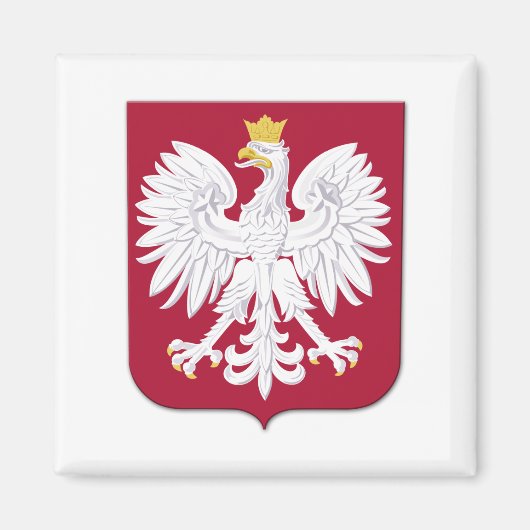 Aimant Polish Eagle Red Shield (Devant)