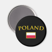 Aimant Pologne dorée (Recto/Verso)