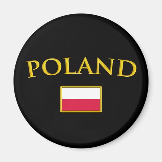 Aimant Pologne dorée (Devant)