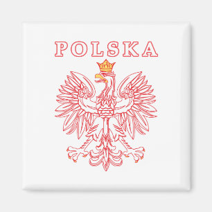 Aimant Polska Avec Aigle Rouge Polonais