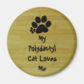 Aimant - Polydactyl Chat Love (Devant)