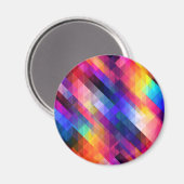 Aimant Polygon abstract couleur pattern (Recto/Verso)