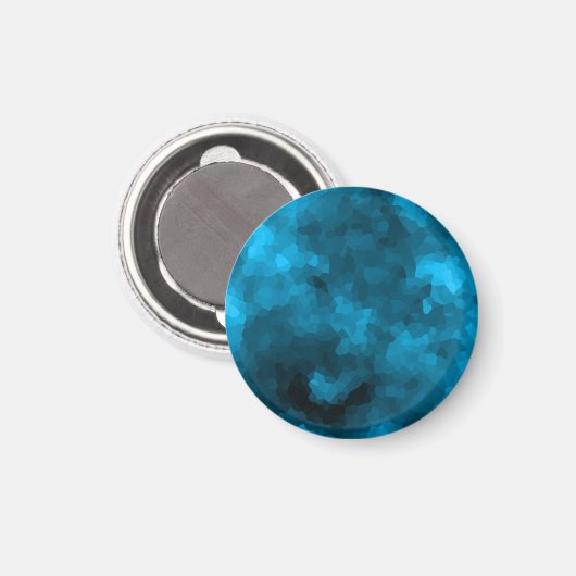 Aimant Polygone bleu (Recto/Verso)