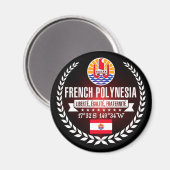 Aimant Polynésie française (Recto/Verso)
