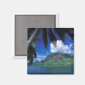 Aimant Polynésie française, Moorea. Cooks Bay. Green (Recto/Verso)