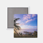 Aimant Polynésie française, Moorea. Vue sur la Baie de (Recto/Verso)