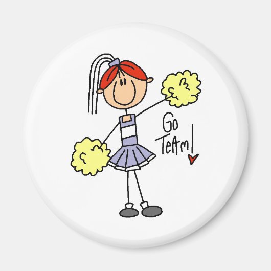 Aimant Pom-Pom Cheerleader (Devant)