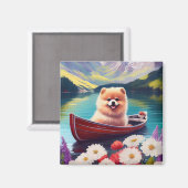 Aimant Poméranien à la pagaie : une aventure Pittoresque (Recto/Verso)