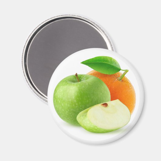 Aimant Pomme et orange (Recto/Verso)