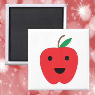 Aimant Pomme Kawaii Rouge Cute