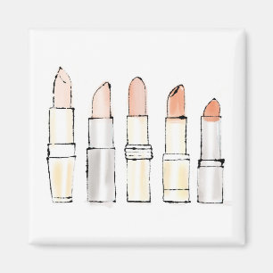 Aimant Pomme sauvage Coloré moderne Lipstick Sketch