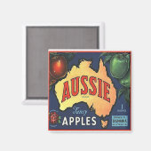 Aimant Pommes australiennes (Recto/Verso)