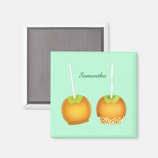 Aimant Pommes de caramel (Recto/Verso)