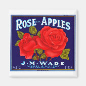 Aimant Pommes de marque rose (Devant)