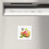 Aimant Pommes, fleurs et éclaboussures (In Situ (Lave-vaisselle))