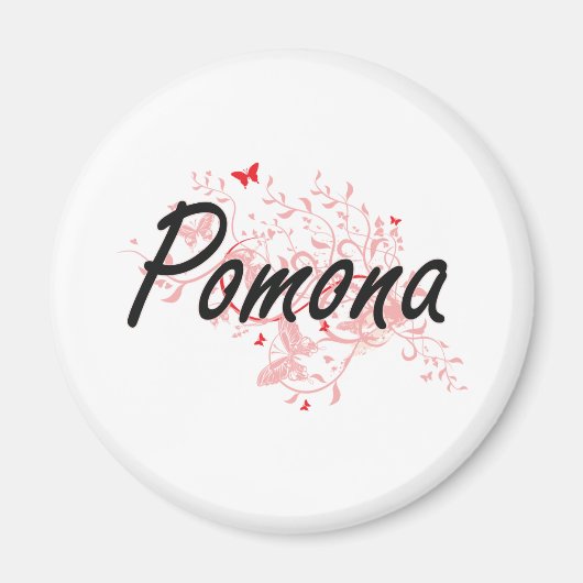 Aimant Pomona California City Design artistique avec beur (Devant)