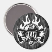 Aimant Pompier Secouru sur mesure Station du service d'in (Recto/Verso)