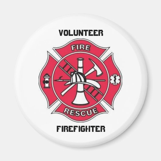 Aimant Pompier volontaire (Devant)
