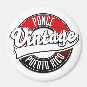 Aimant Ponce Puerto Rico vintage logo