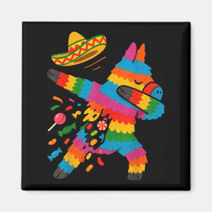 Aimant poncho mexicain dabbing cinco de mayo garçon 