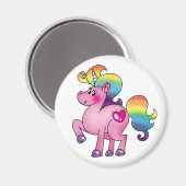 Aimant poney à licorne mignonne (Recto/Verso)