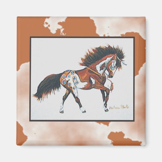 Aimant poney de guerre (Devant)