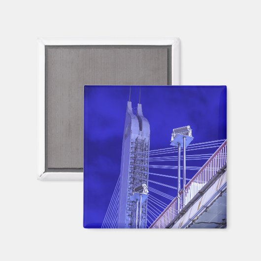 Aimant Pont Blue Jiefang (Recto/Verso)