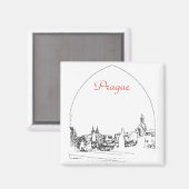 Aimant Pont Charles à Prague, République Tchèque (Recto/Verso)